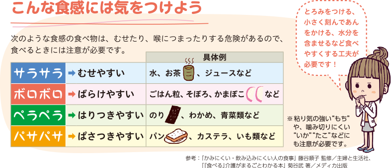 こんな食感には気をつけよう