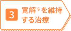 3 寛解※を維持する治療