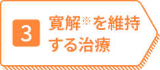 3 寛解※を維持する治療